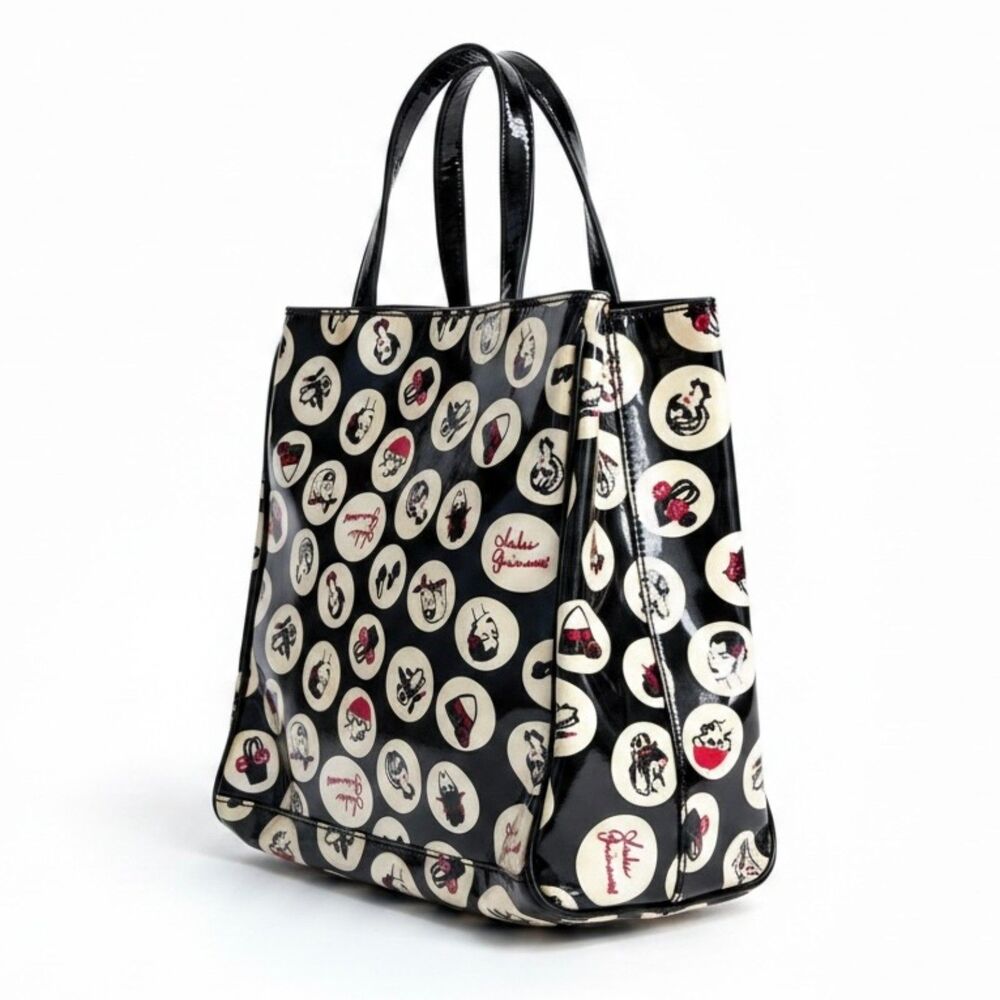 Vintage Lulu Guinness Patent Leather Tote Purse